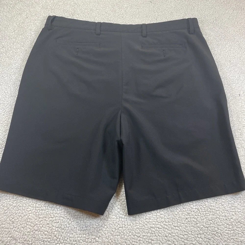 FootJoy Golf Shorts Mens 38 Black Performance Flat Front Stretch 0118